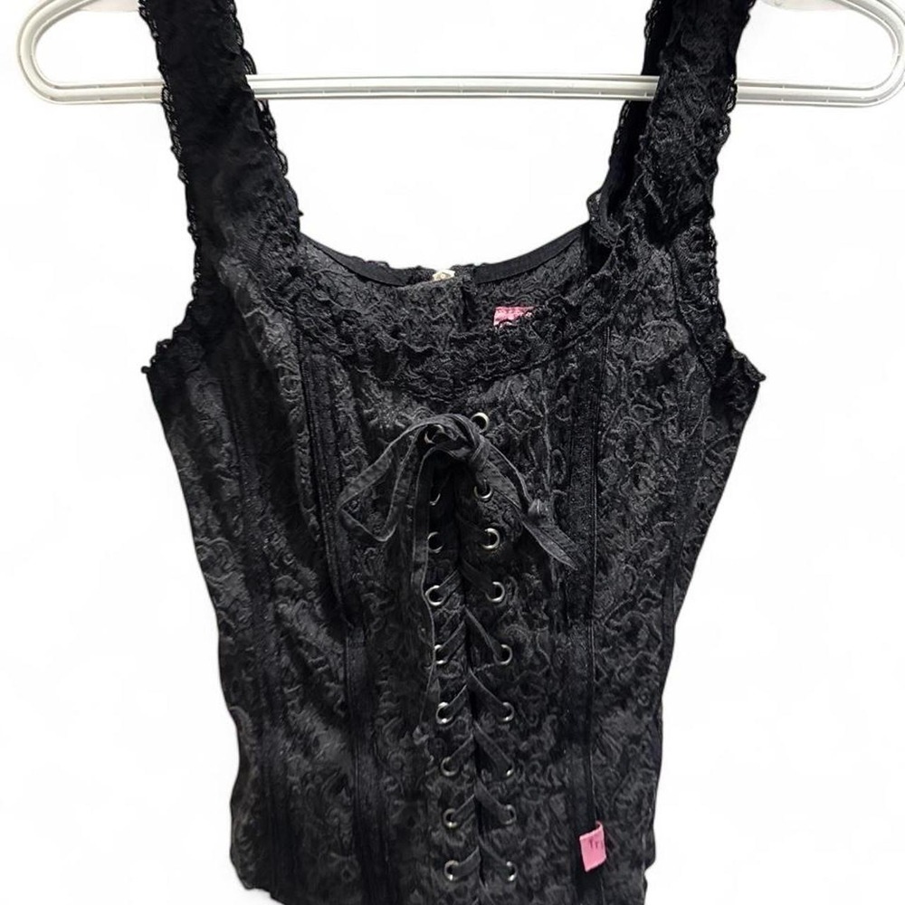 Y2K 00s Whimsigoth Corset Top Tripp Goth Alternative